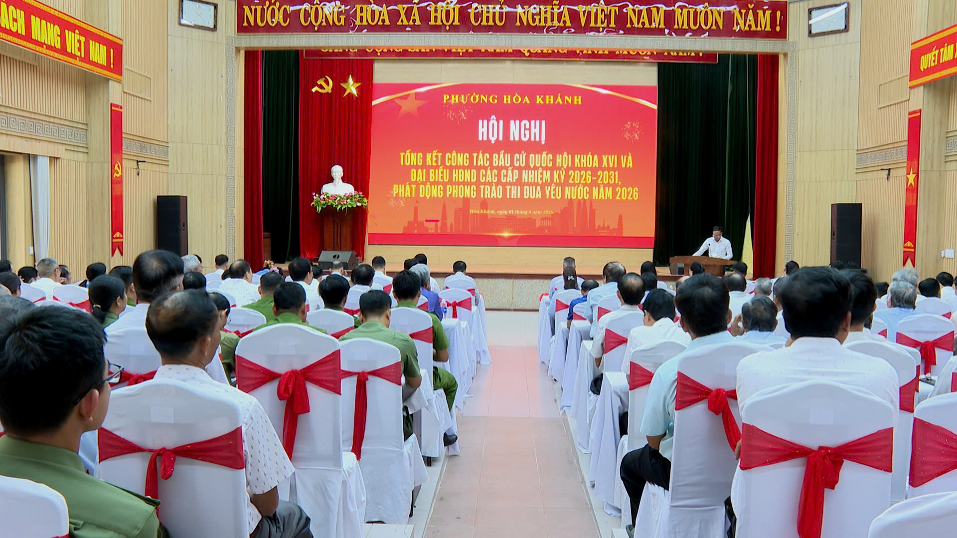 72 tập thể và 291 cá nhân được khen thưởng vì đã có thành tích xuất sắc trong công tác bầu cử và phong trào thi đua yêu nước năm 2025